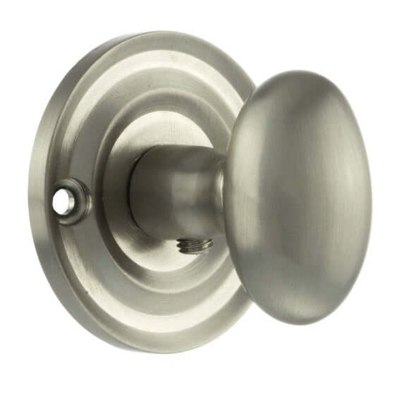 Product solid brass oval WC turn and release in polished finish
