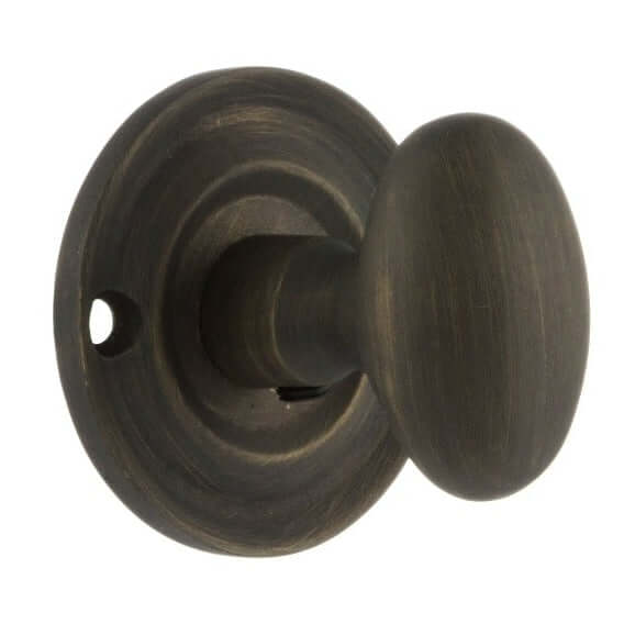 Product solid brass oval WC turn and release in satin finish