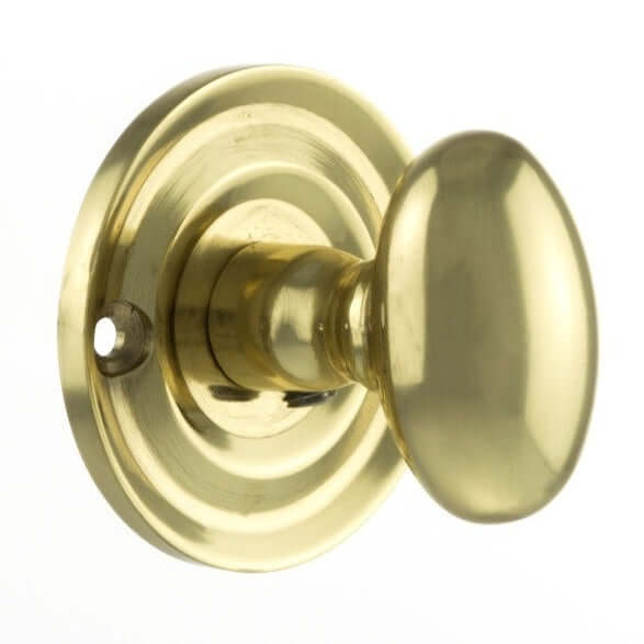 Product solid brass oval WC turn and release hardware set