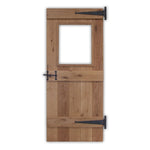 Solid Oak 3 Ledge Glazed Rustic Bead and Butt Cottage Door - Main Product Image