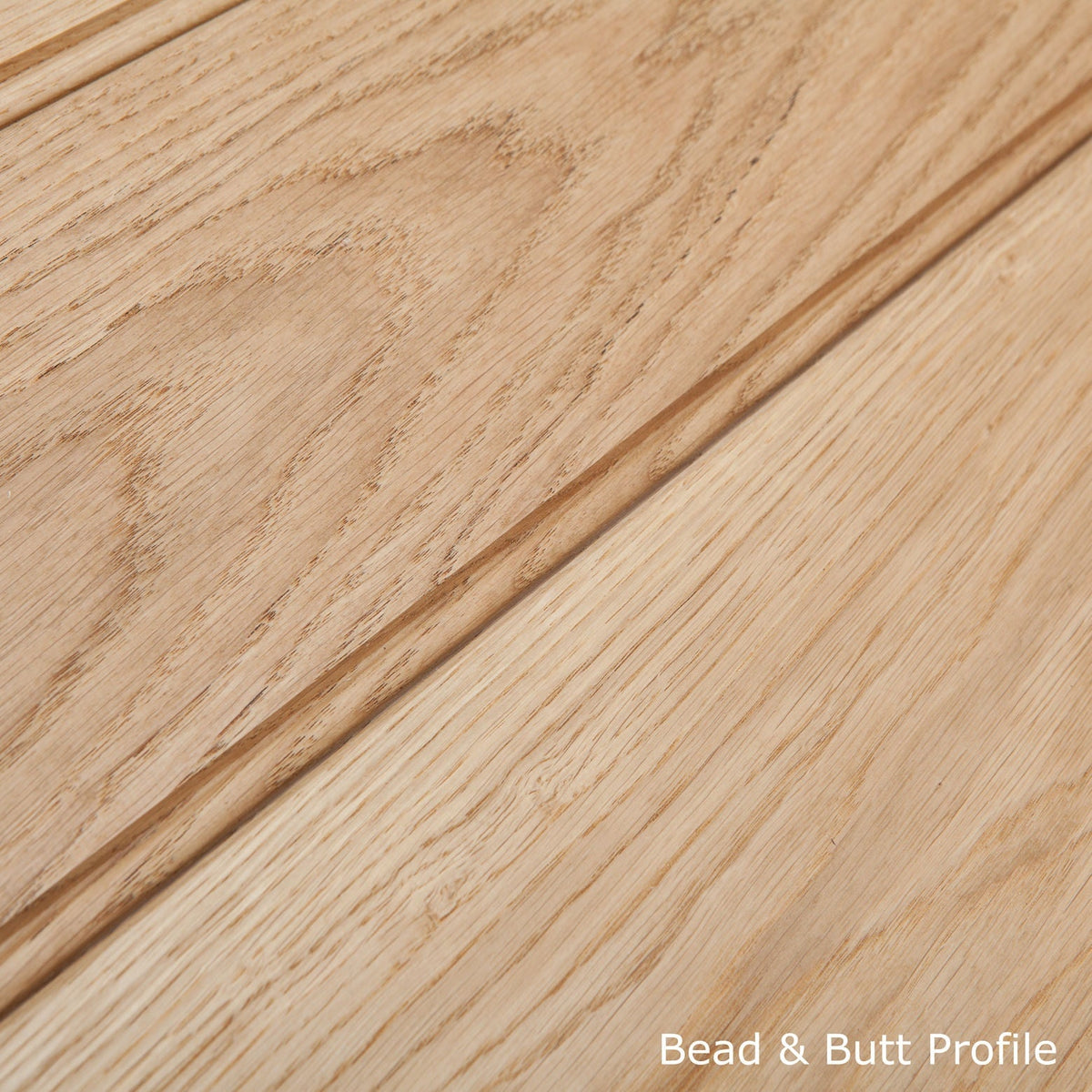 Solid Oak 3 Ledge Glazed Rustic Bead and Butt Cottage Door - Main Product Image