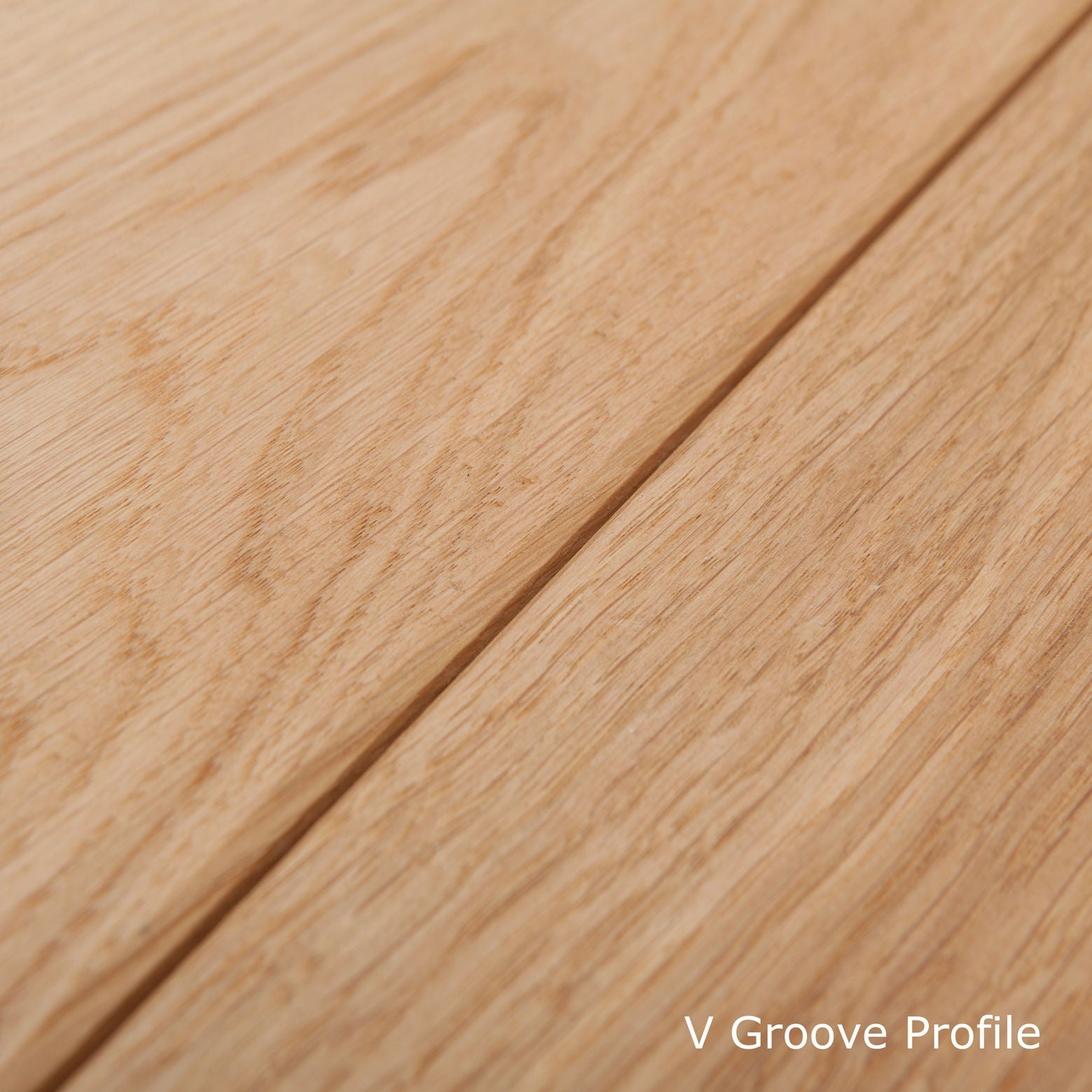 Solid Oak 3 Ledge Glazed Rustic V-Groove Cottage Door - Main Product Image