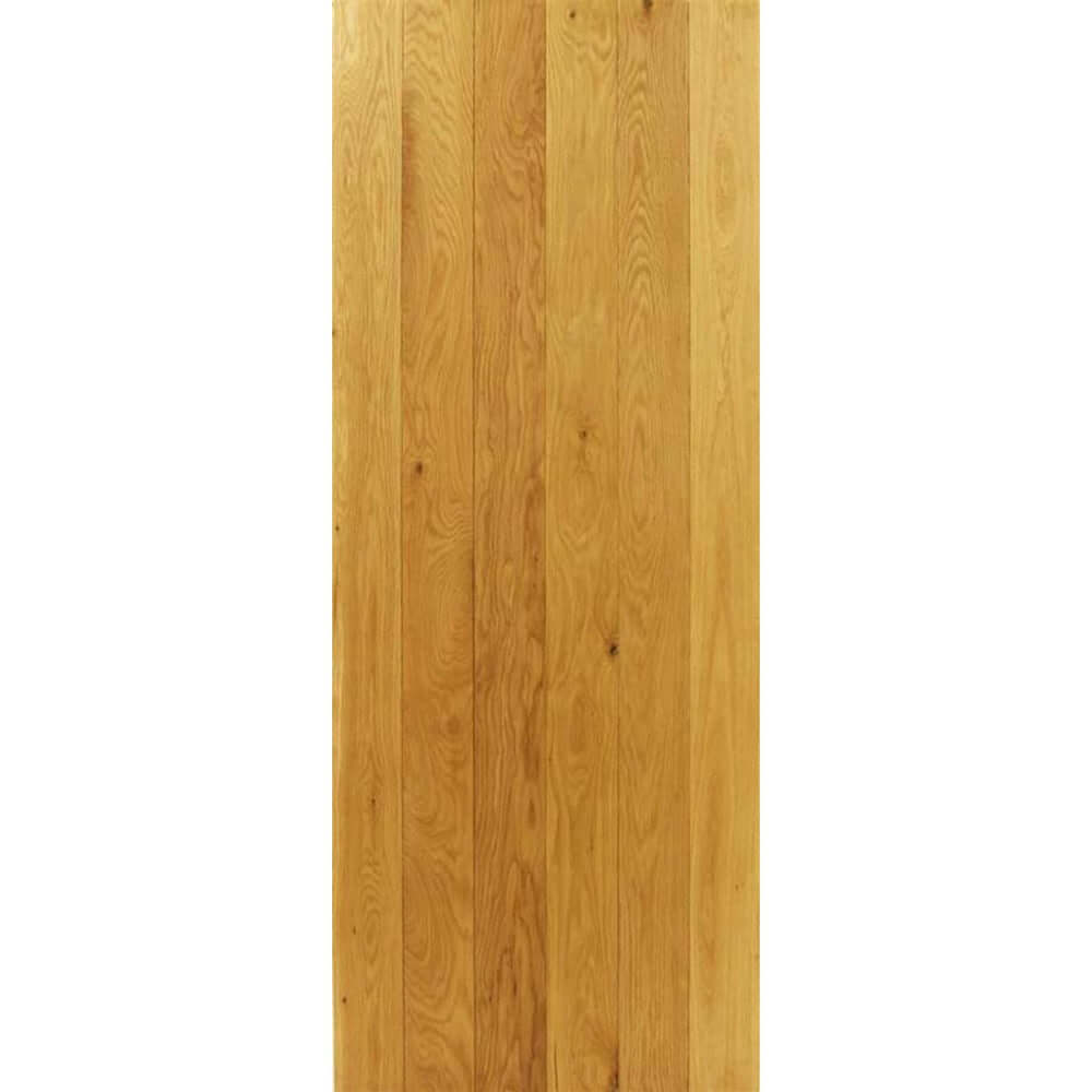 Product solid oak four-ledge single sliding barn door kit