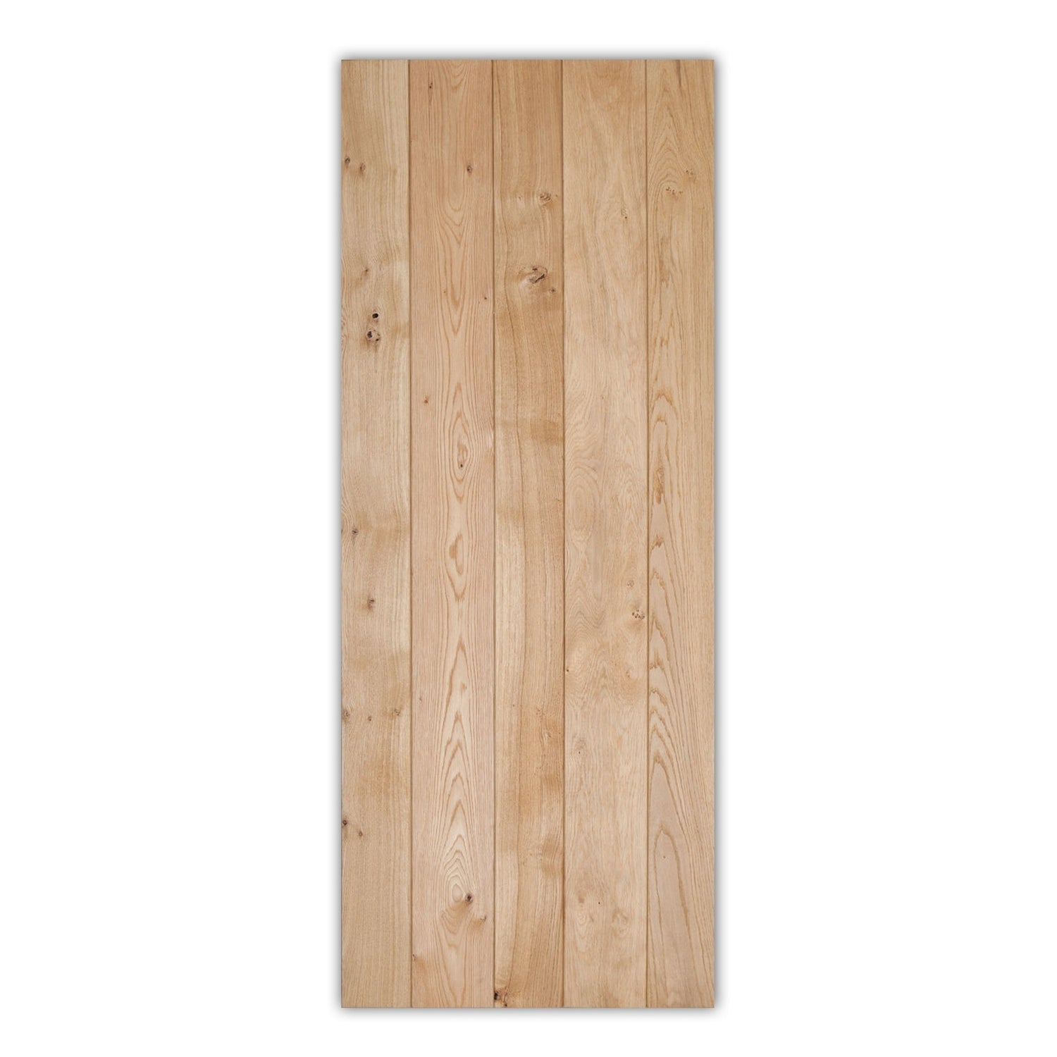 Solid Oak Abbey 3 Ledge Rustic V-Groove Cottage Door - Main Product Image