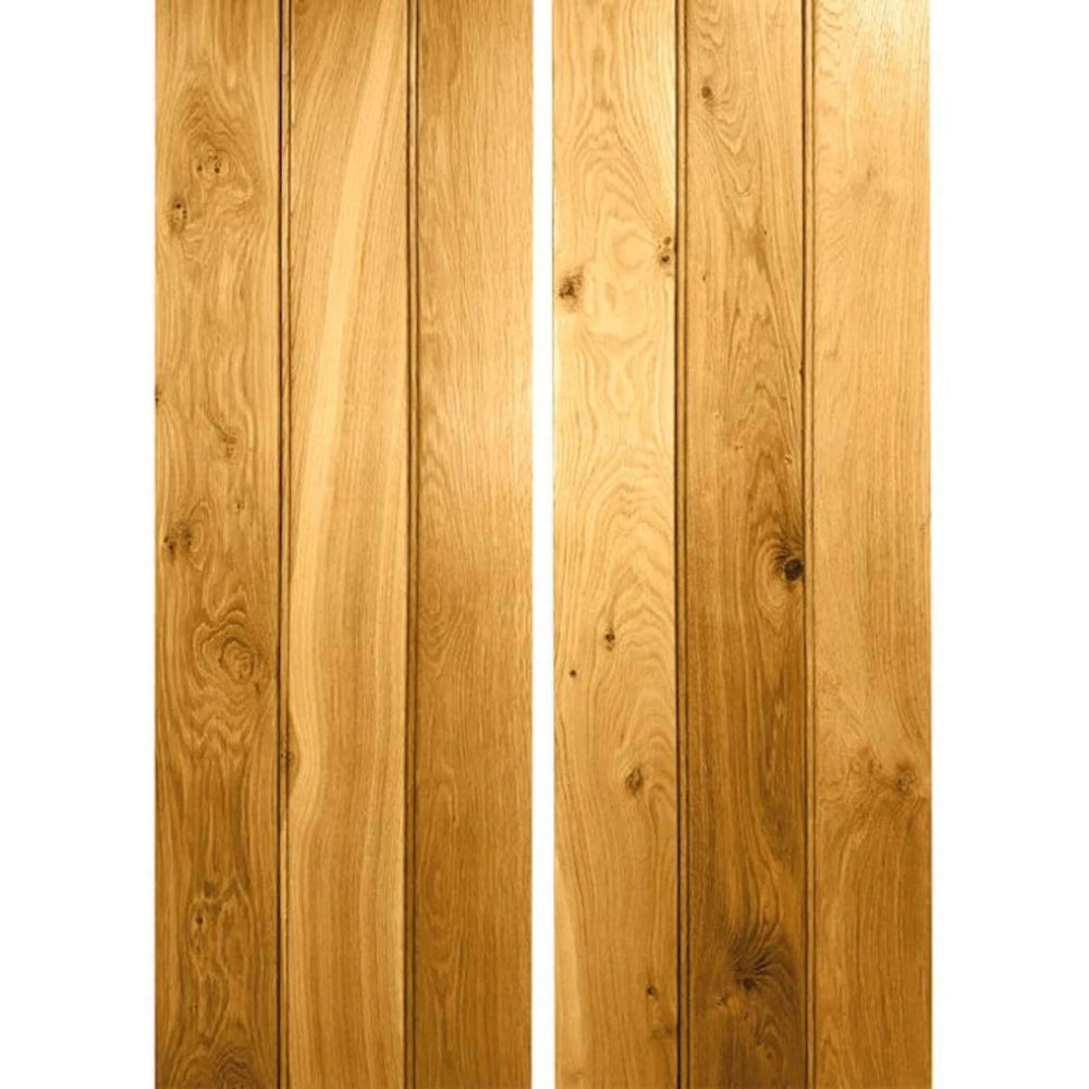 Product solid oak bifold barn door panel