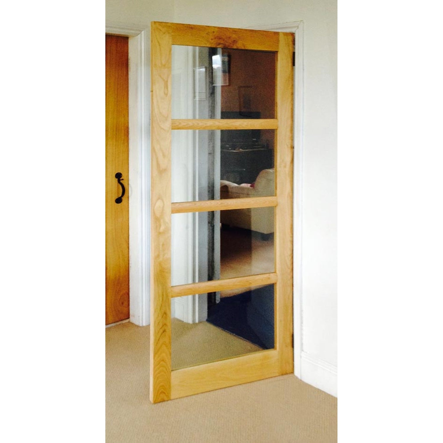 Bespoke Solid Oak Four Panel Glazed French Door