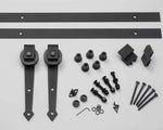 Solid Oak Ledge And Brace Single Sliding Door Kit - Main Product Image