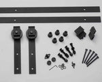 Solid Oak Ledge And Brace Single Sliding Door Kit - Main Product Image