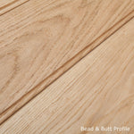 Solid Oak Rustic Bi Fold 3 Ledge Bead and Butt Cottage Door - Main Product Image