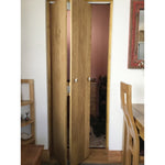 Solid Oak Rustic Bi Fold 3 Ledge V-Groove Profile Cottage Door - Lifestyle Image 1
