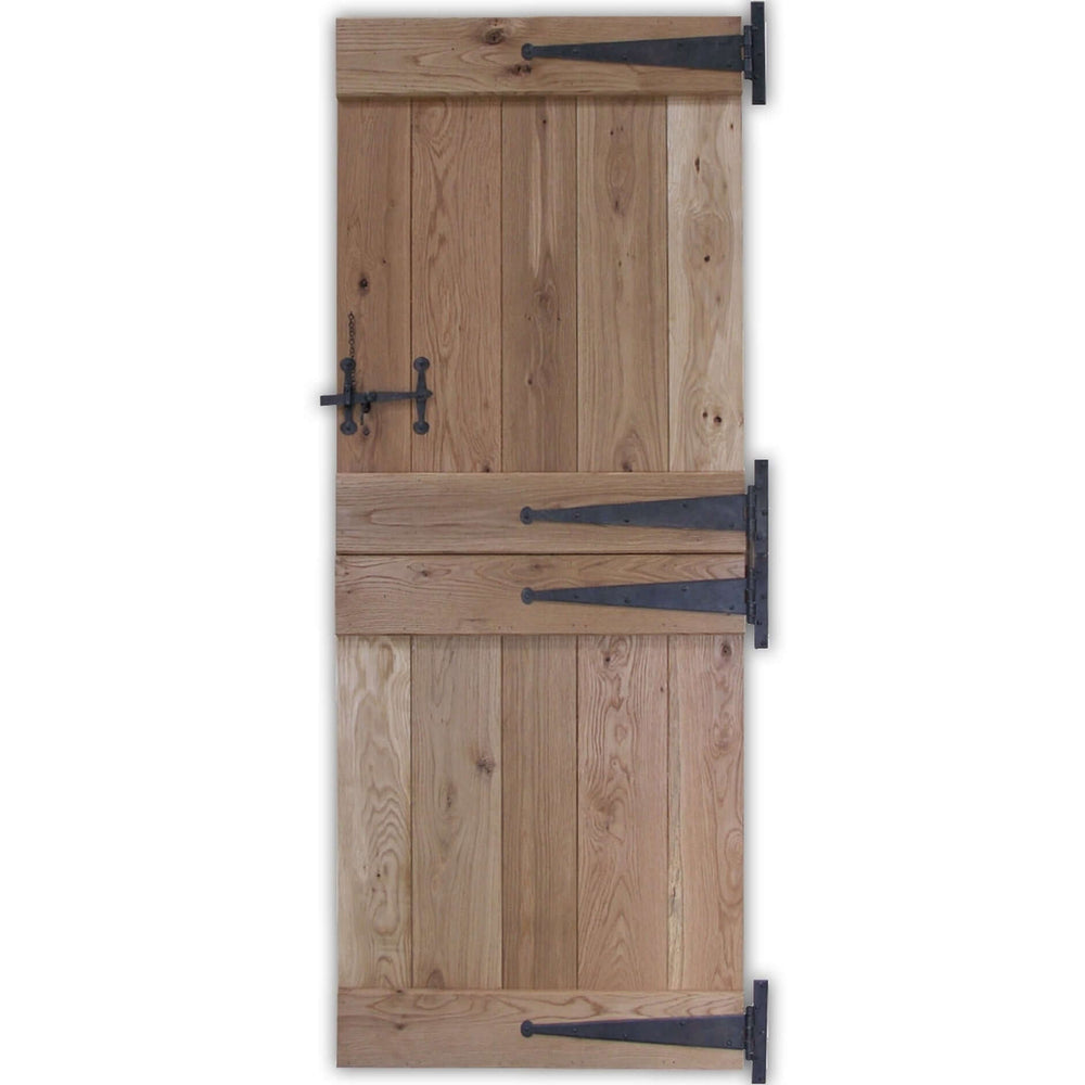 Product solid oak rustic butt and bead profile stable door front view