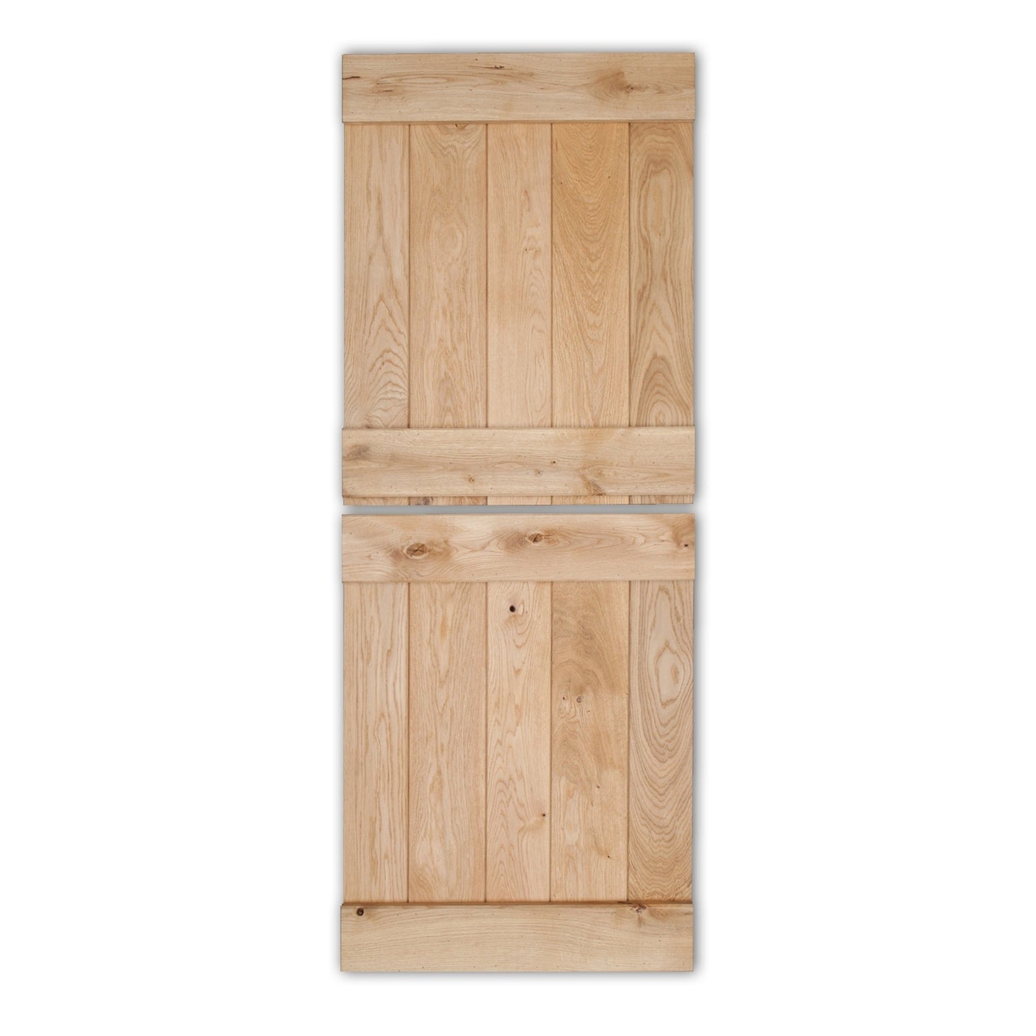 Solid Oak Rustic Butt and Bead Profile Stable Door - Main Product Image