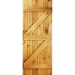 Solid Oak Rustic Ledge And Brace Door - Main Product Image