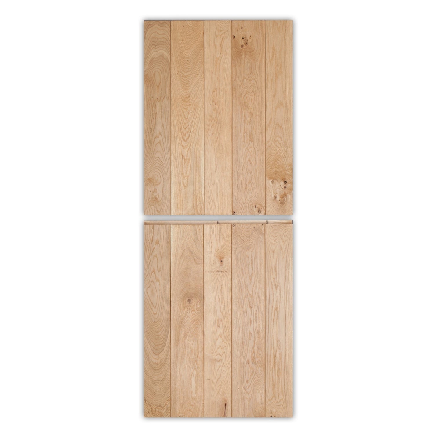 Solid Oak Rustic V-Groove Profile Stable Door - Main Product Image
