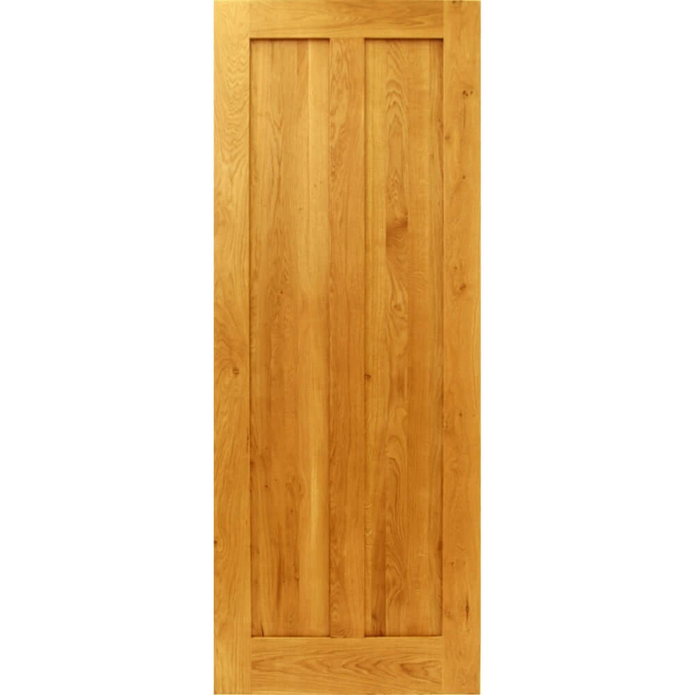 Product solid oak two panel door front view