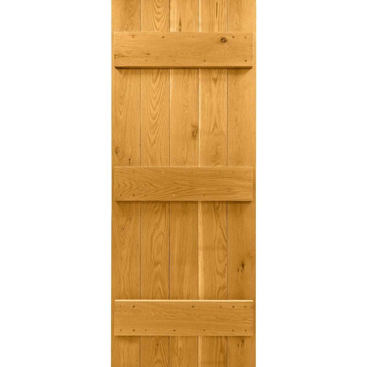 Solid Oak V-Groove Barn Door - Main Product Image