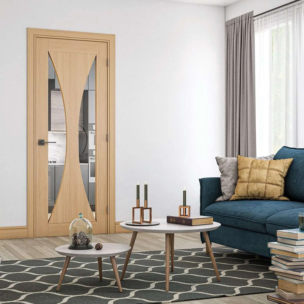 Sorrento Prefinished Oak Glazed Door