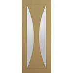 Sorrento Prefinished Oak Glazed Door - Main Product Image