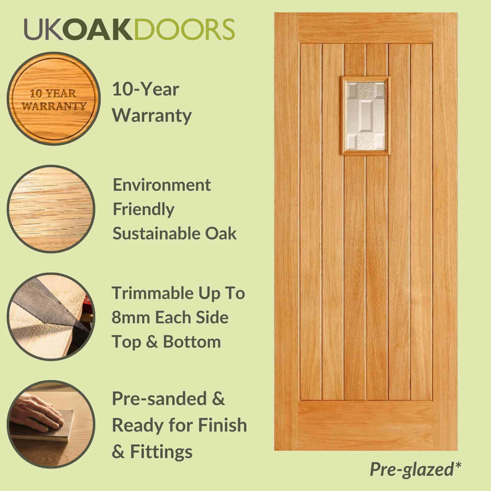 Graphic Suffolk Engineered External Oak Door specification panel