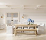 Sutton Prefinished Reeded Glazed Blonde Oak Door - Lifestyle Image 1
