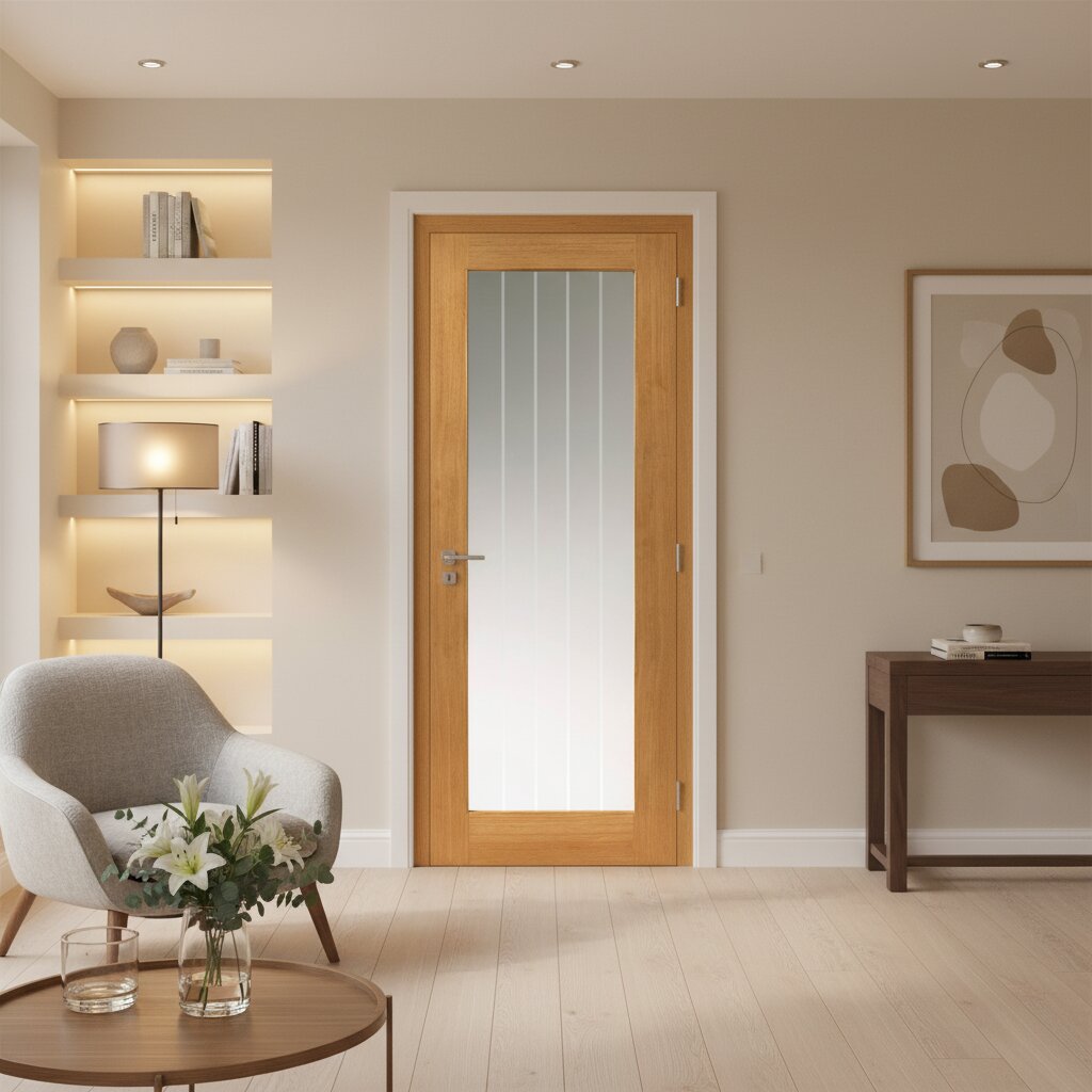 Thames Prefinished Oak Internal Door Lifestyle Image