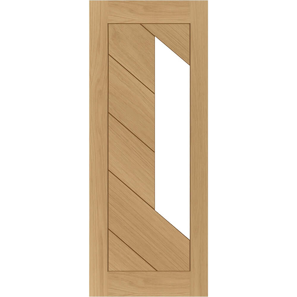 Product Torino glazed prefinished oak non-fire door version