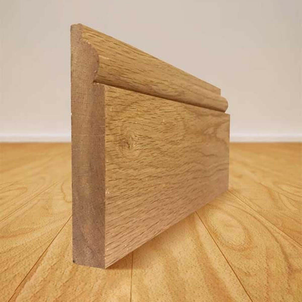 Product torus solid oak skirting board