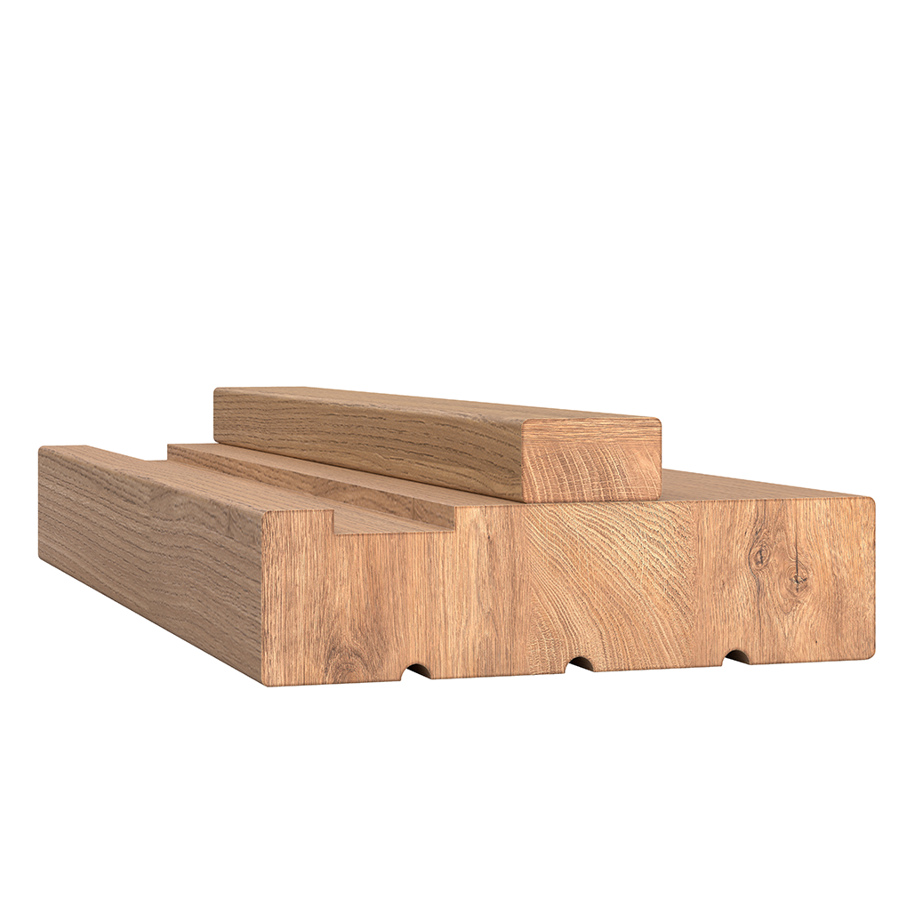Unfinished oak FD30 fire door frame