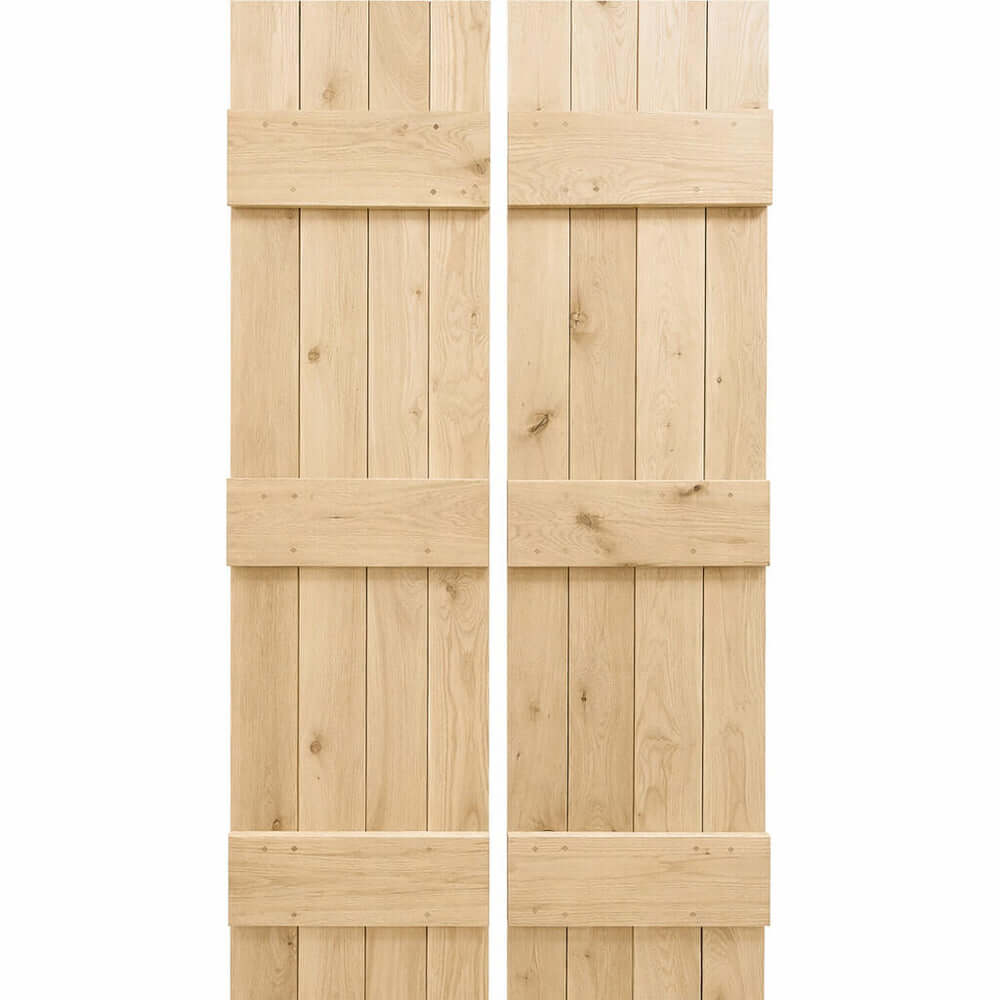 Product unfinished solid oak bifold barn door