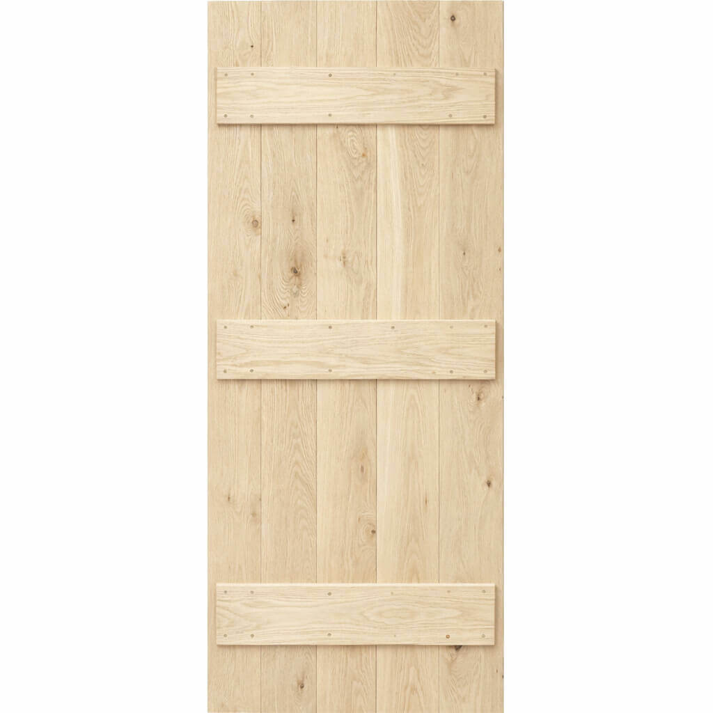 Solid Oak Rustic Barn Door