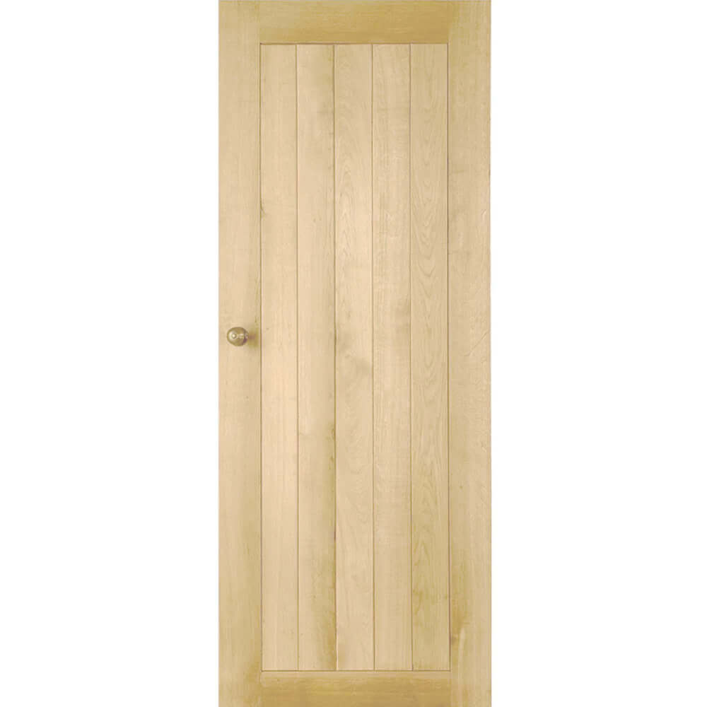 Product unfinished solid oak Suffolk door