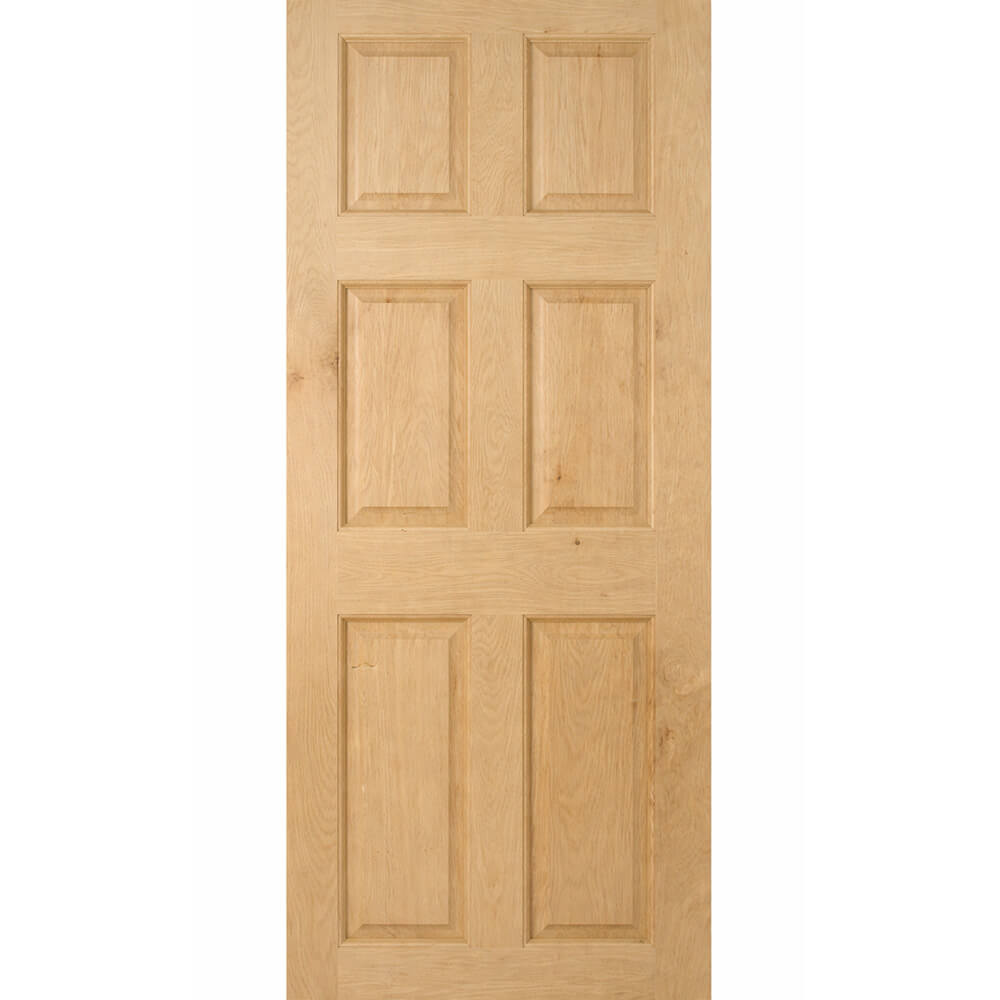 Victorian 6 Panel Solid Oak Door