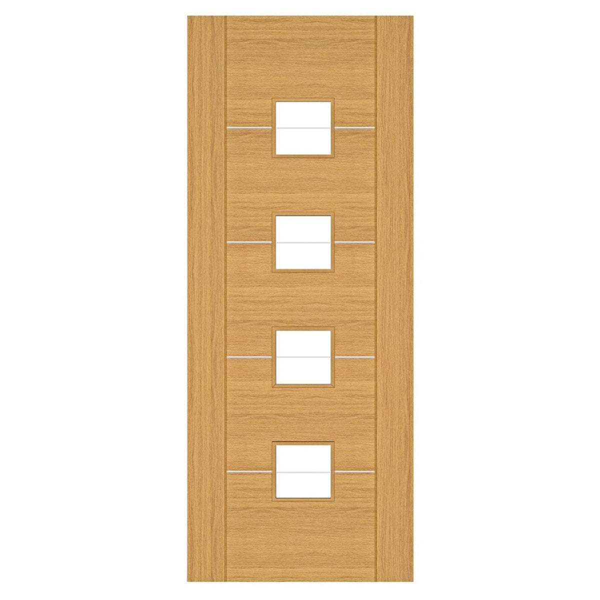 Valencia Prefinished Oak Glazed Internal Door - Main Product Image