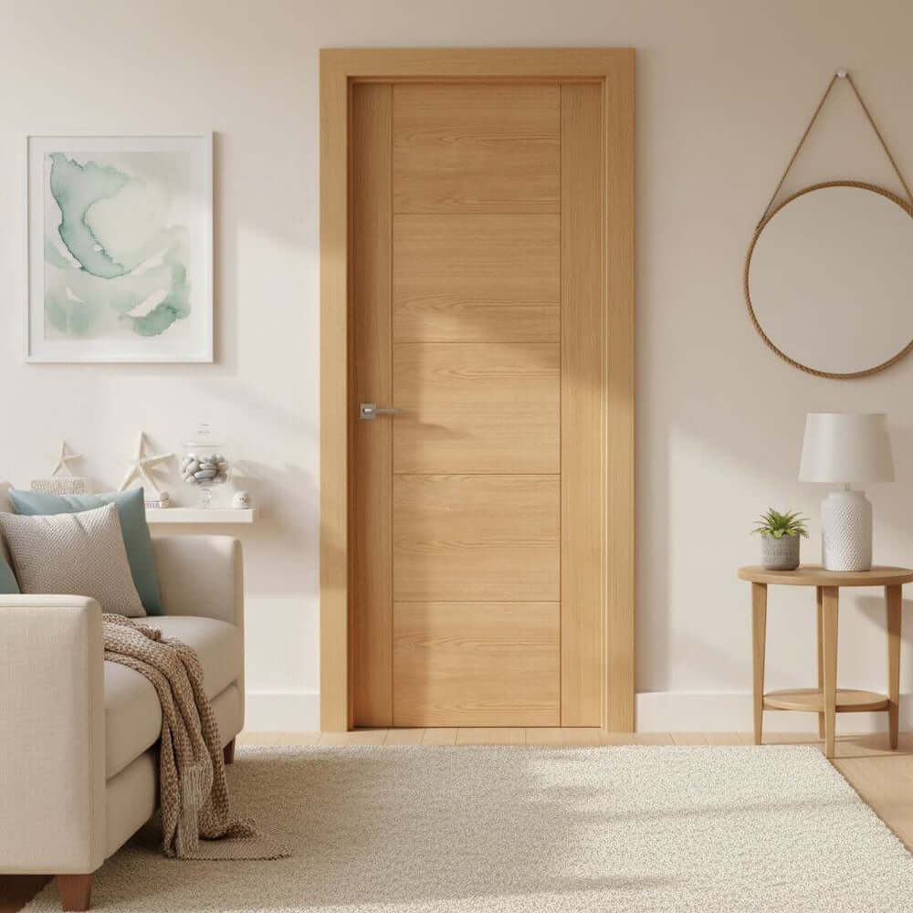 Product Vancouver five panel oak internal door