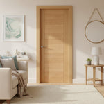 Vancouver 5 Panel Oak Internal Door Lifestyle Image