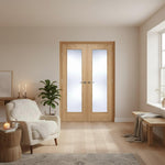 Vancouver Prefinished Oak Clear Glazed Door Lifestyle Image