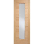 Vancouver Prefinished Oak Long Light Glazed FD30 Fire Door - Main Product Image