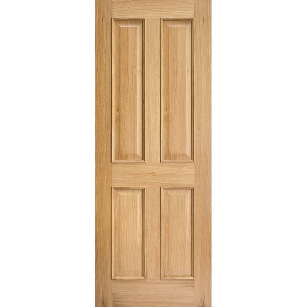 Product Victorian four panel raised moulding oak fire door