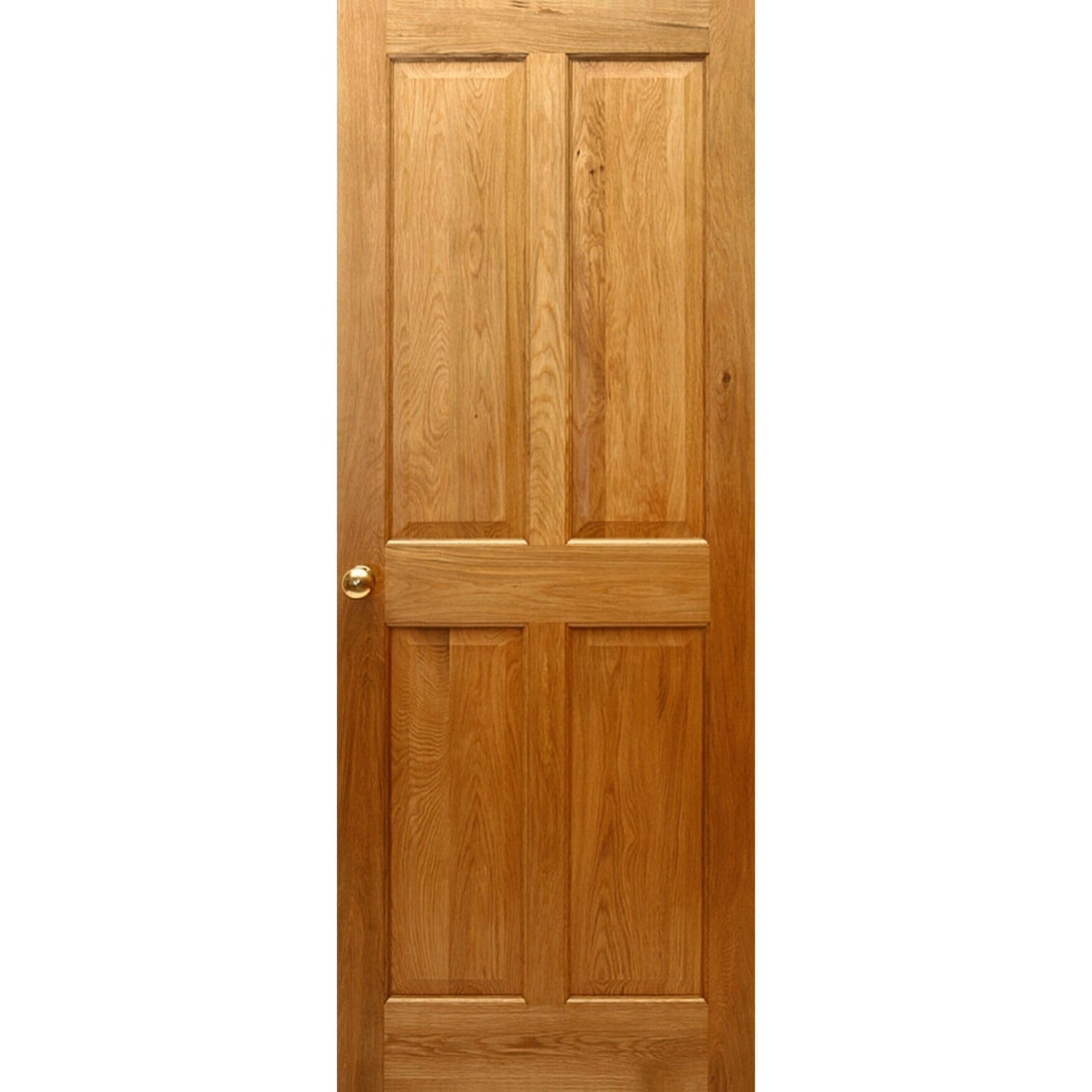 Victorian 4 Panel Solid Oak Door - Main Product Image