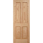 Victorian 4 Panel Veneer Oak Door - Main Product Image