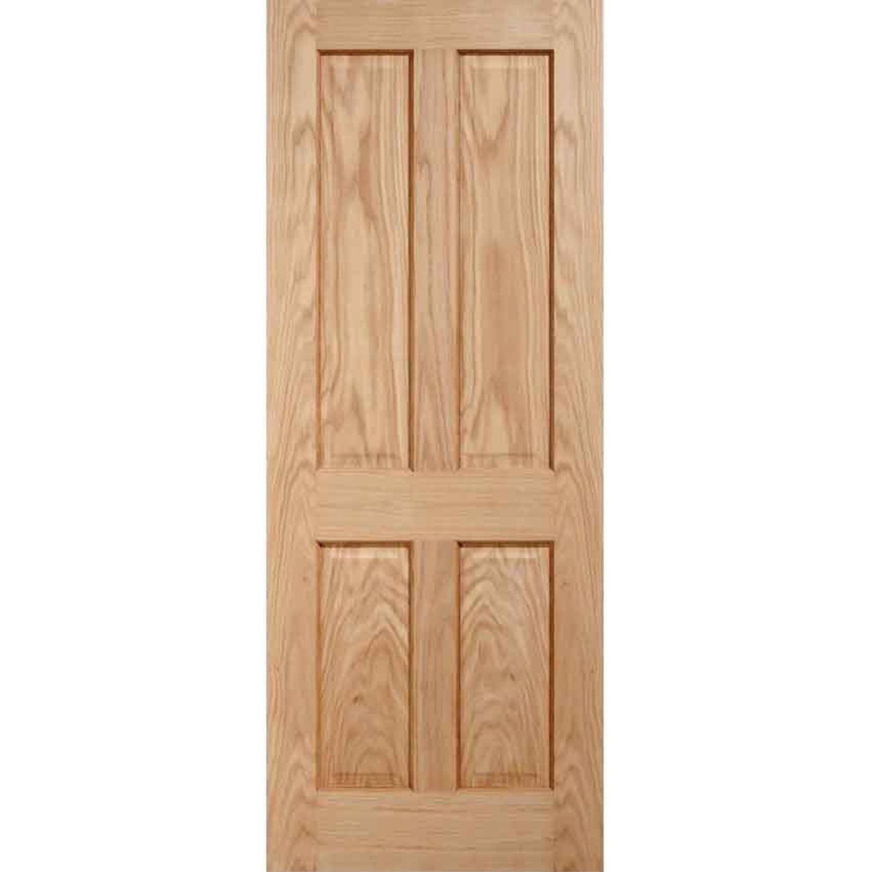 Victorian 4 Panel Veneer Oak Fire Door - Main Product Image