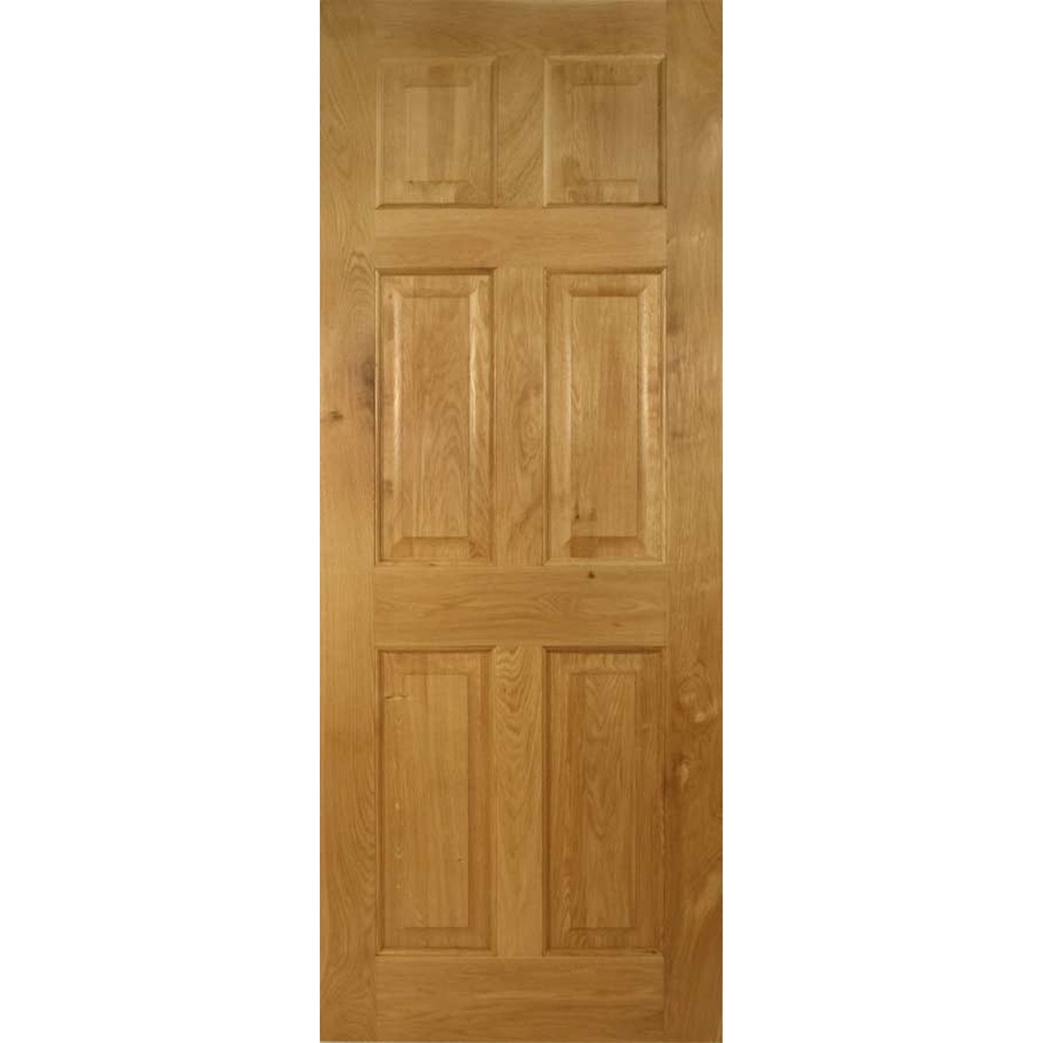 Victorian 6 Panel Solid Oak Door - Main Product Image