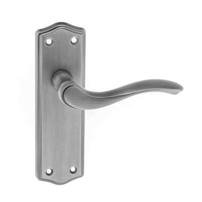 Product Warwick latch lever on backplate door handle rear view