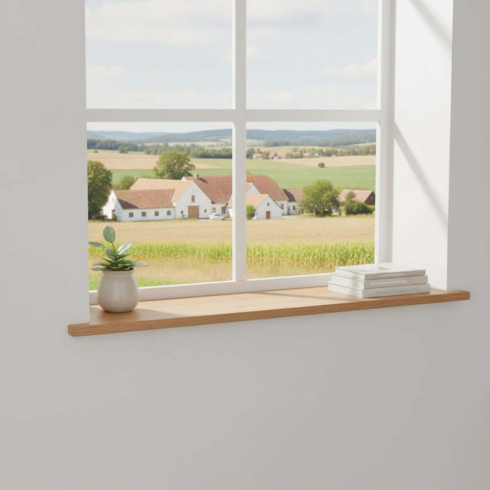 Oak Window Board 25mm Thick x 225mm Depth - UK Oak Doors