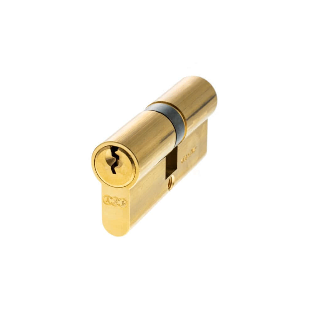 Product polished brass 70mm euro cylinder key key lock