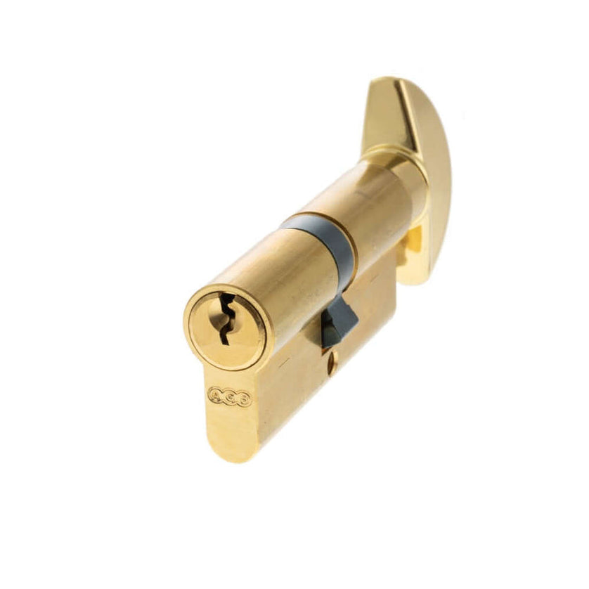 Product polished brass 70mm euro cylinder key turn lock