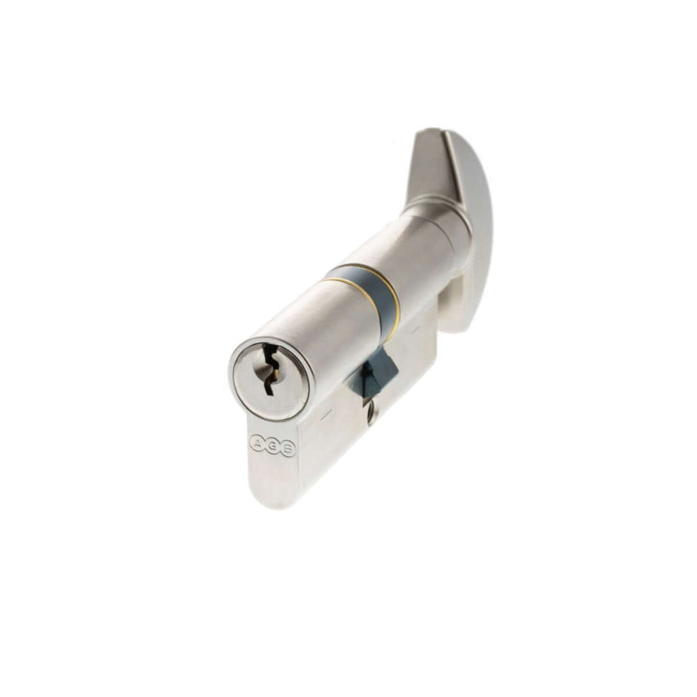 Product satin chrome 70mm euro cylinder key turn lock