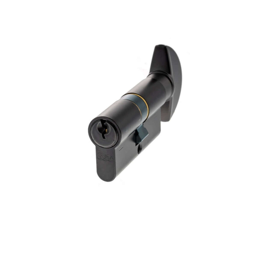 Product matt black 70mm euro cylinder key turn lock