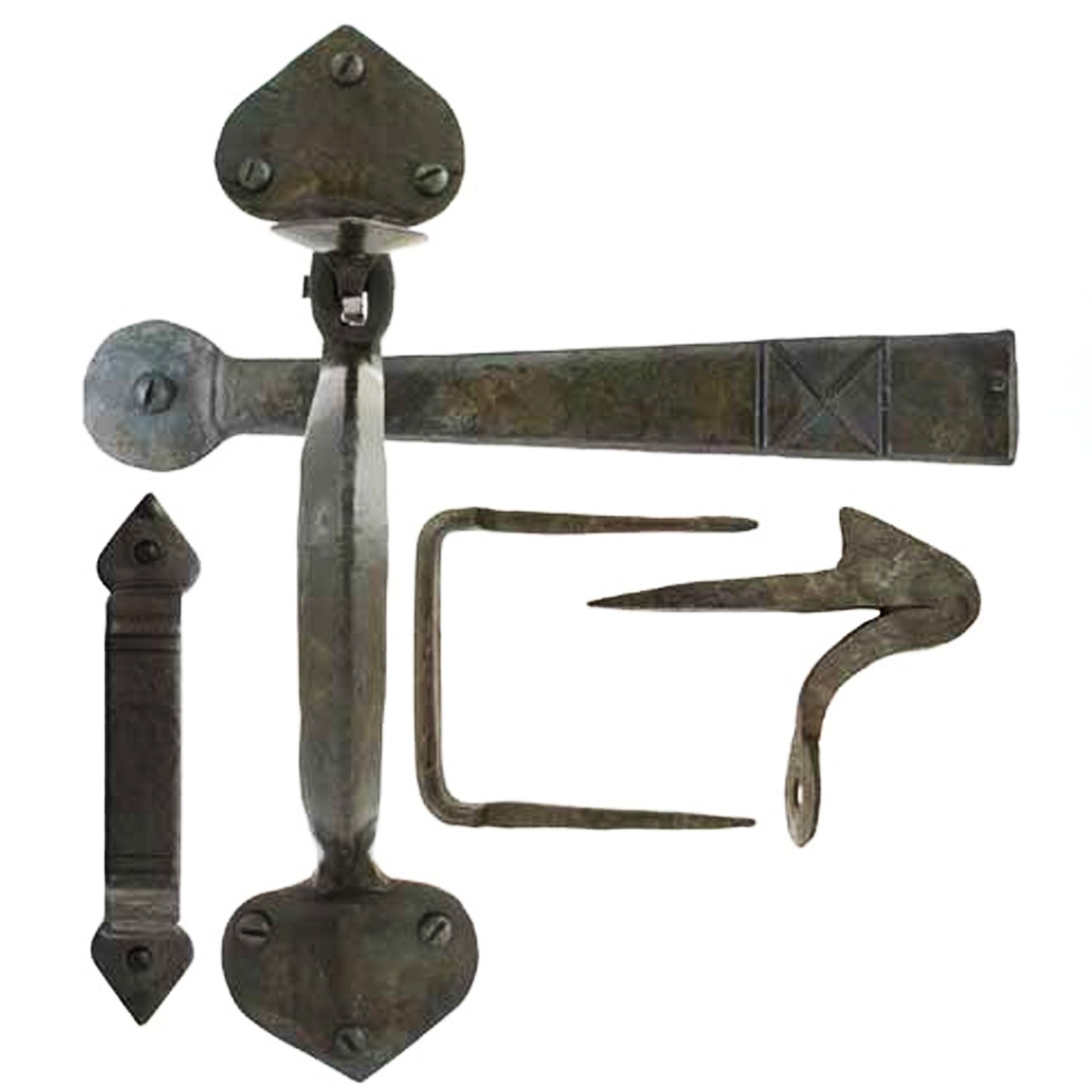 Handmade Gothic Thumblatch - Beeswax