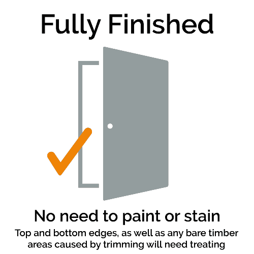 Graphic fully finished door feature icon